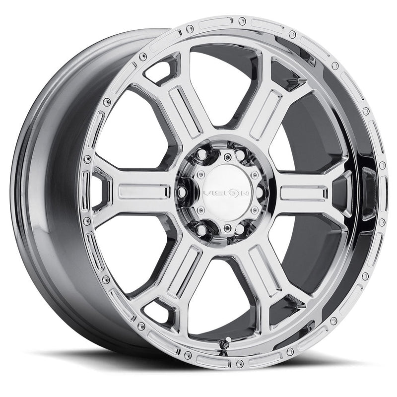 Vision Wheel Off-Road - 372 RAPTOR - Chrome - Chrome - 17" x 8", 25 Offset, 6x139.7 (Bolt Pattern), 106.2mm HUB