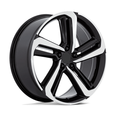 OE Creations - PR216 - Black - Gloss Black Machined - 20" x 8.5", 45 Offset, 5x114.3 (Bolt Pattern), 64.2mm HUB