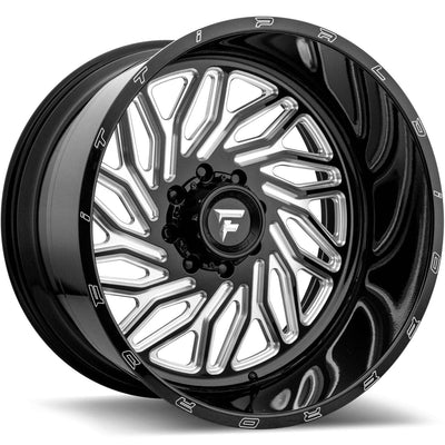Fittipaldi Offroad - FTF13 - Black - Black Milled - 22" x 12", -51 Offset, 6x135 (Bolt Pattern), 87.1mm HUB