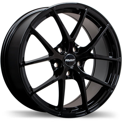 Fast Wheels - Innovation - Black - Gloss Black - 17" x 7.5", 45 Offset, 5x114.3 (Bolt Pattern), 67.1mm HUB