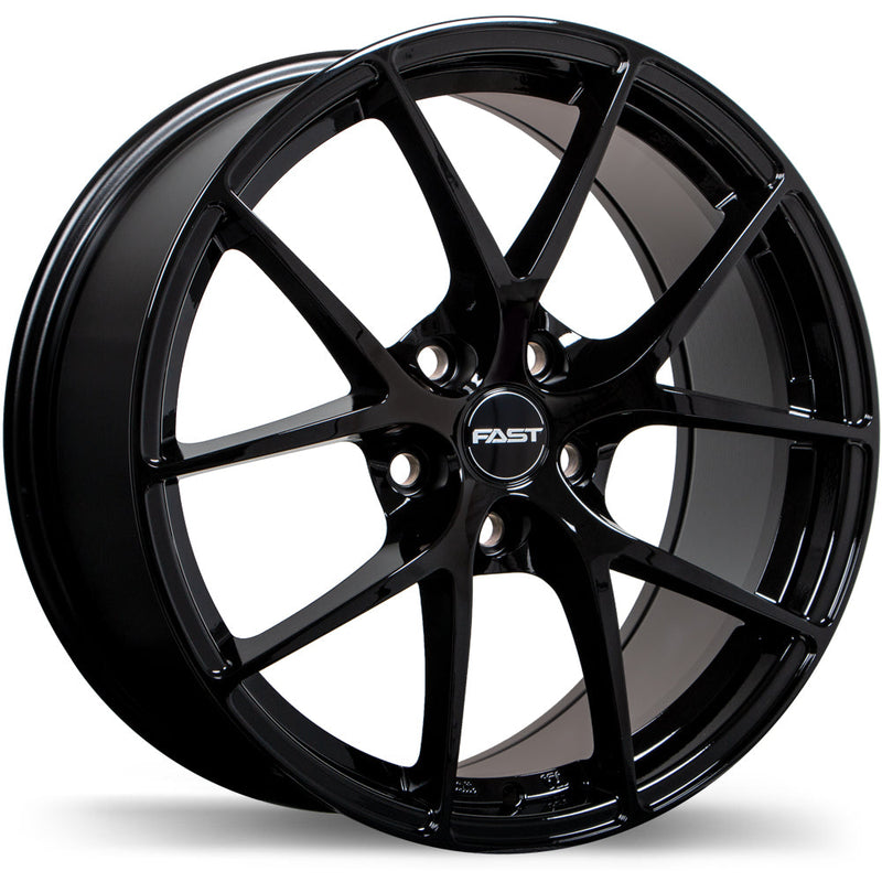 Fast Wheels - Innovation - Black - Gloss Black - 17" x 7.5", 45 Offset, 5x114.3 (Bolt Pattern), 67.1mm HUB