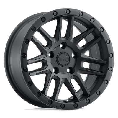 Black Rhino - ARCHES - Black - MATTE BLACK - 15" x 7", 15 Offset, 5x100 (Bolt Pattern), 56.2mm HUB