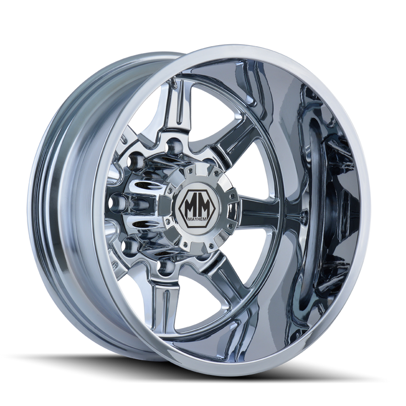 Mayhem - MONSTIR - Chrome - CHROME - 17" x 6.5", -140 Offset, 8x210 (Bolt Pattern), 154.2mm HUB