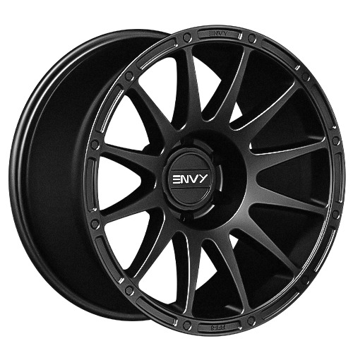 Envy Wheels - FFT8MB - Black - MATTE BLACK - 20" x 10", -12 Offset, 6x135 (Bolt Pattern), 87.1mm HUB