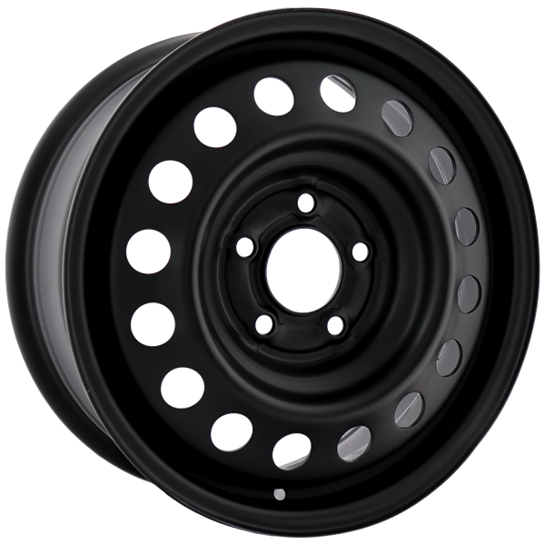 Envy Wheels - NX4 STEEL WHEEL - Black - FLAT BLACK - 16" x 6.5", 52 Offset, 5x115 (Bolt Pattern), 70.3mm HUB