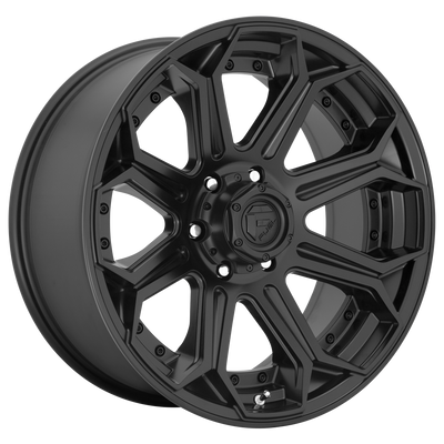 Fuel - D706 SIEGE - Gunmetal - MATTE BLACK - 26" x 14", -75 Offset, 8x180 (Bolt Pattern), 124.2mm HUB