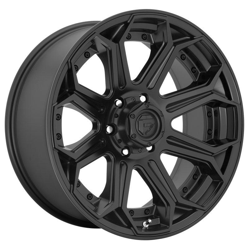 Fuel - D706 SIEGE - Gunmetal - MATTE BLACK - 26" x 14", -75 Offset, 8x180 (Bolt Pattern), 124.2mm HUB