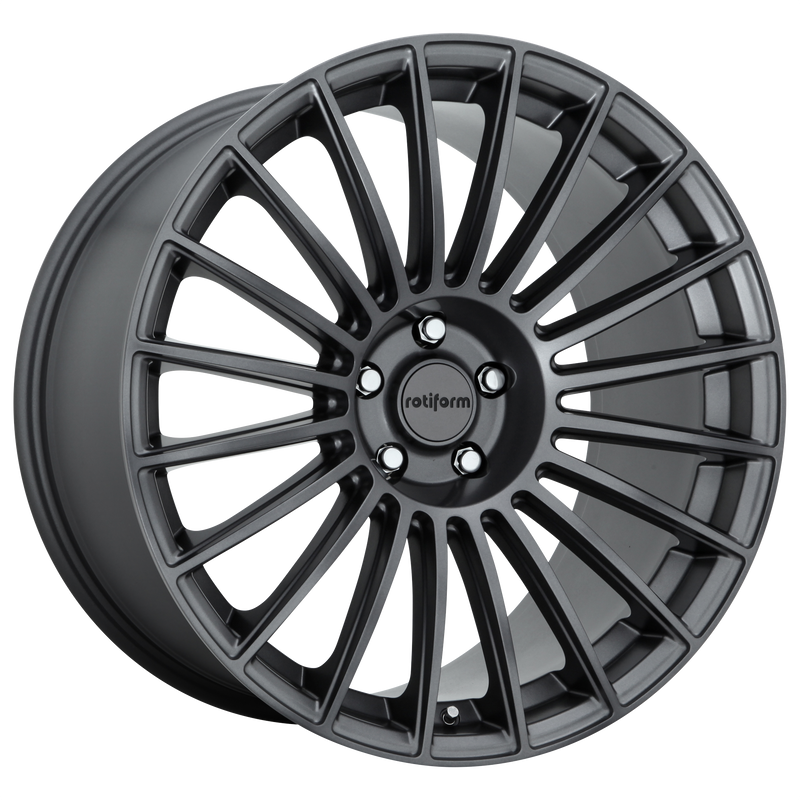 Rotiform - R154 BUC - Gunmetal - MATTE ANTHRACITE - 18" x 8.5", 45 Offset, 5x112 (Bolt Pattern), 66.56mm HUB