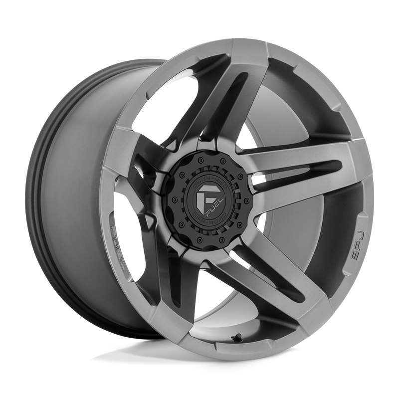 Fuel - D764 SFJ - Gunmetal - MATTE GUN METAL - 20" x 12", -44 Offset, 5x114.3/127 (Bolt Pattern), 71.5mm HUB