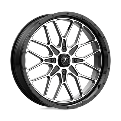 MSA Offroad Wheels - M45 PORTAL - Black - GLOSS BLACK MACHINED - 14" x 7", 10 Offset, 4x156 (Bolt Pattern), 115.1mm HUB