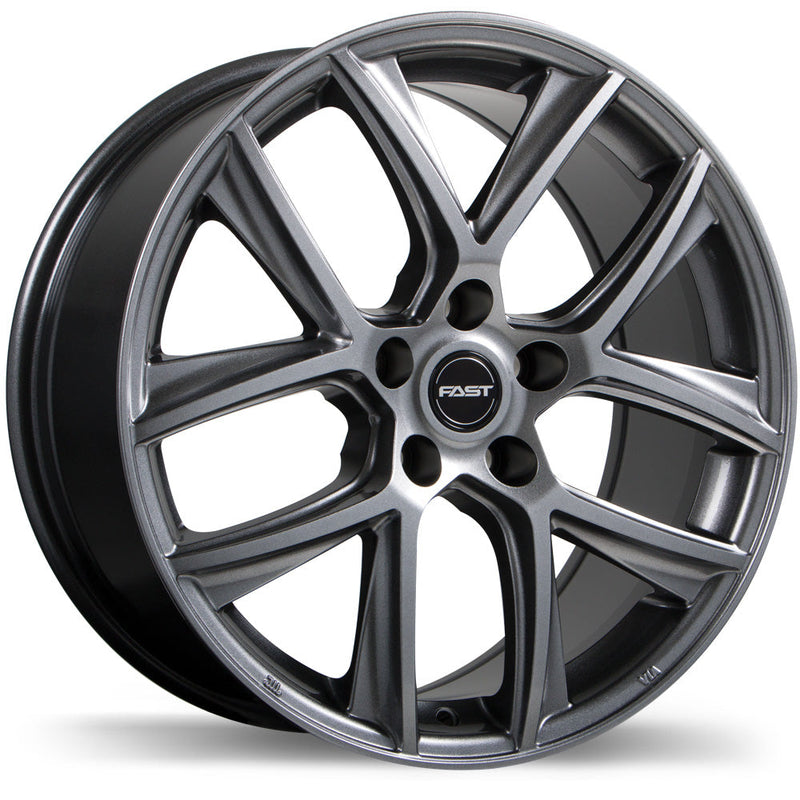 Fast Wheels - Tactic - Grey - Titanium - 18" x 8", 35 Offset, 5x114.3 (Bolt Pattern), 66.1mm HUB