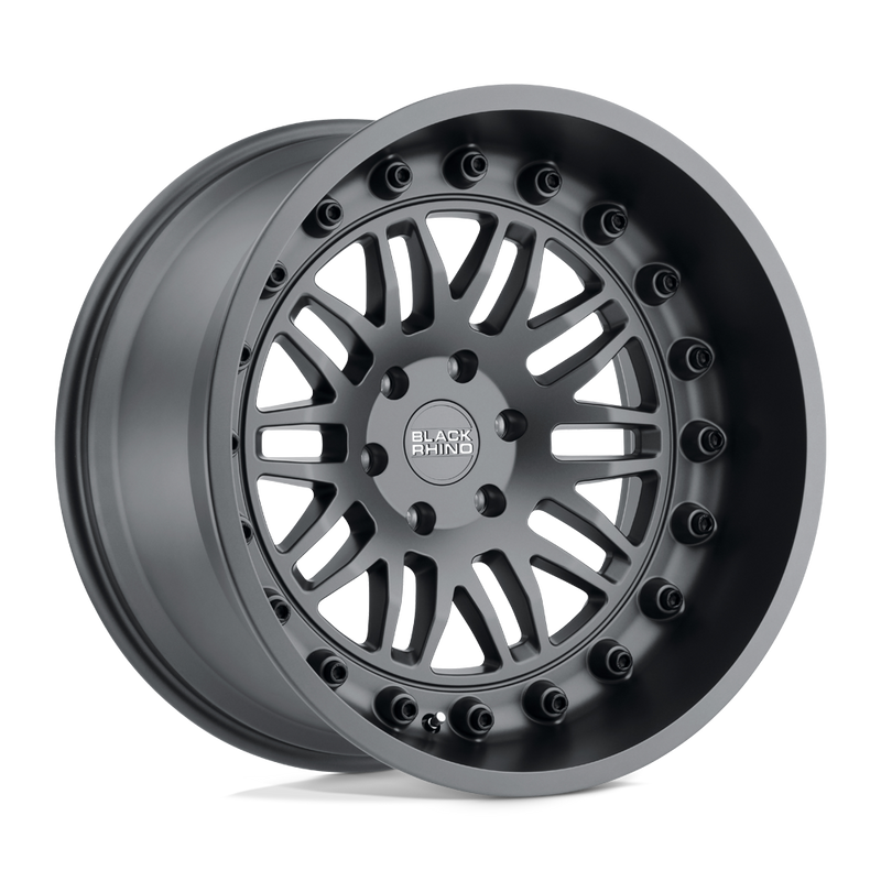 Black Rhino - FURY - Gunmetal - Matte Gunmetal - 18" x 9.5", 12 Offset, 6x139.7 (Bolt Pattern), 112.1mm HUB