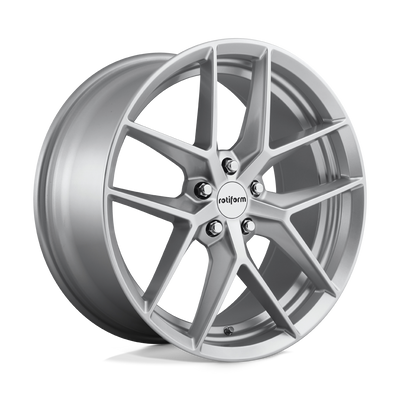 Rotiform - R133 FLG - Silver - GLOSS SILVER - 18" x 8.5", 45 Offset, 5x108 (Bolt Pattern), 63.4mm HUB