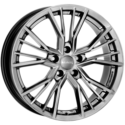 Mak Wheels - UNION - Silver - M-TITAN - 20" x 9", 49 Offset, 5x112 (Bolt Pattern), 57.1mm HUB