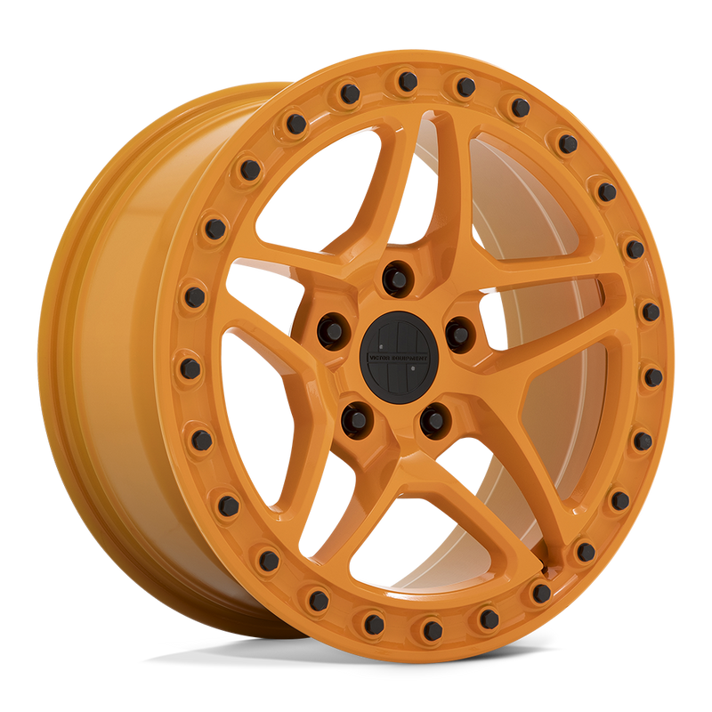 Victor Equipment Wheels - BERG - GLOSS ORANGE WITH BLACK BOLTS - 17" x 8", 20 Offset, 5x130 (Bolt Pattern), 71.5mm HUB