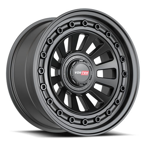 Vortek Offroad - VRD-702 RADAR - Black - Matte Black - 17" x 9", -12 Offset, 6x135/139.7 (Bolt pattern), 106.1mm HUB