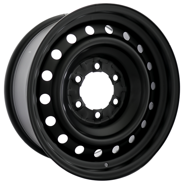Envy Wheels - NX4 STEEL WHEEL - Black - FLAT BLACK - 17" x 7.5", 15 Offset, 6x139.7 (Bolt Pattern), 106.1mm HUB