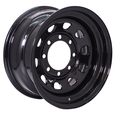 Envy Wheels - 101MB D WINDOW - Black - GLOSS BLACK - 16" x 8", 0 Offset, 8x170 (Bolt Pattern), 131mm HUB