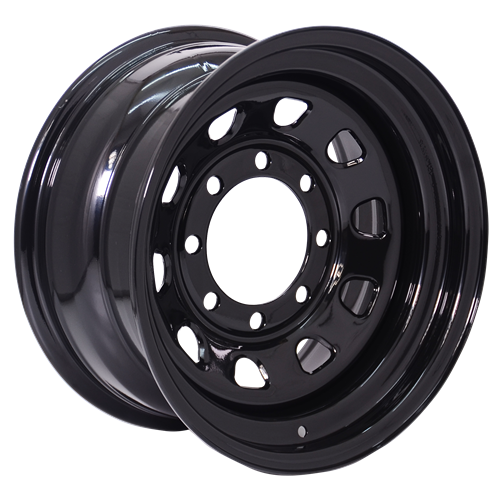 Envy Wheels - 101MB D WINDOW - Black - GLOSS BLACK - 16" x 8", 0 Offset, 8x170 (Bolt Pattern), 131mm HUB