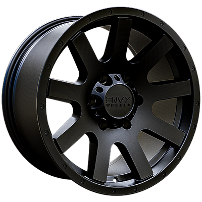 Envy Wheels - CRAZE - Black - SATIN BLACK - 17" x 9", 25 Offset, 6x135 (Bolt Pattern), 87.1mm HUB