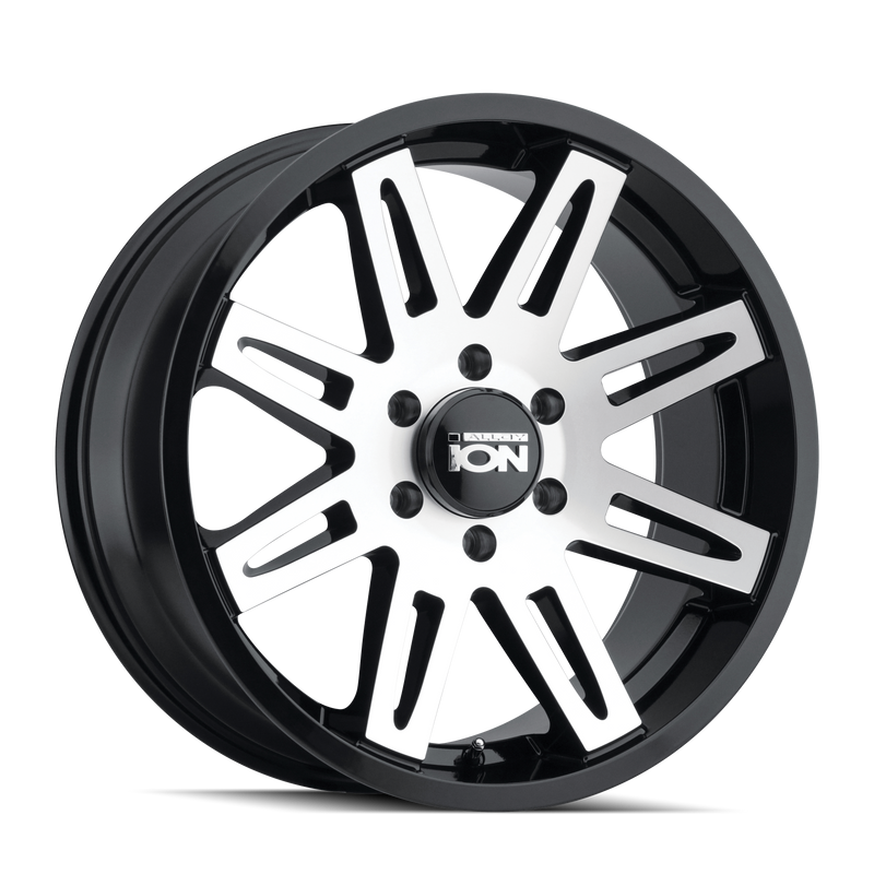 Ion Alloy - 142 - Black - BLACK/MACHINED FACE - 20" x 9", 25 Offset, 6x135 (Bolt Pattern), 87.1mm HUB