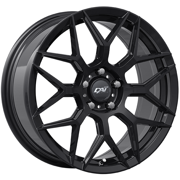 Dai Alloys - DTM - Black - Gloss Black - 18" x 8", 45 Offset, 5x114.3 (Bolt Pattern), 67.1mm HUB