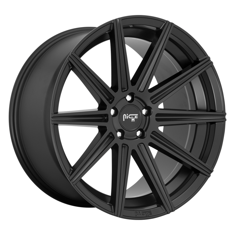 Niche - M242 TIFOSI - Gunmetal - MATTE BLACK - 20" x 10.5", 35 Offset, 5x120 (Bolt Pattern), 72.56mm HUB