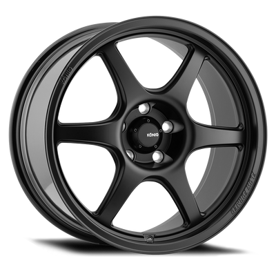 Konig - Hexaform - Black - Matte Black - 18" x 8.5", 35 Offset, 5x120 (Bolt Pattern), 72.6mm HUB