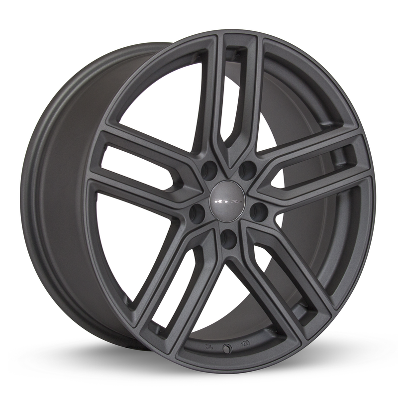 RTX Wheels - Vaden - Gunmetal - Matte Gunmetal - 17" x 7.5", 35 Offset, 5x112 (Bolt Pattern), 66.6mm HUB