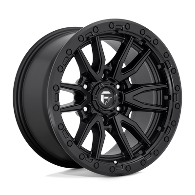 Fuel - D679 REBEL - Black - MATTE BLACK - 20" x 10", -18 Offset, 5x139.7 (Bolt Pattern), 78.1mm HUB
