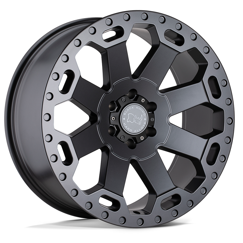 Black Rhino - WARLORD - Gunmetal - MATTE GUNMETAL - 18" x 9", -12 Offset, 6x139.7 (Bolt Pattern), 112.1mm HUB