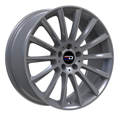 Euro Design - Sacco - Gunmetal - Matte Gunmetal - 18" x 7.5", 30 Offset, 5x112 (Bolt Pattern), 66.6mm HUB