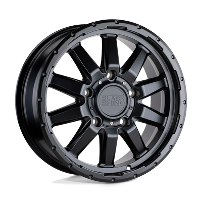 Black Rhino - EXCURSION - Black - Matte Black - 17" x 7.5", 45 Offset, 5x130 (Bolt Pattern), 84.1mm HUB