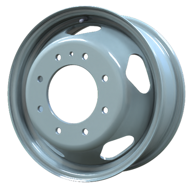 Envy Wheels - Dually Steel Wheel - Grey - GREY - 17" x 6.5", 135 Offset, 8x210 (Bolt Pattern), 154mm HUB
