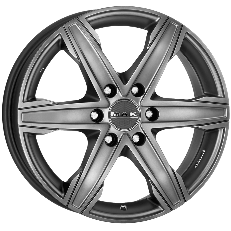 Mak Wheels - KING6 - Silver - M-TITAN - 16" x 6.5", 50 Offset, 6x125 (Bolt Pattern), 74.1mm HUB