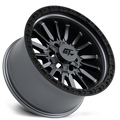 GT Off-Road - CHAMBER - Gunmetal - Black Ring / Matte Gunmetal Centre - 18" x 10", -18 Offset, 5x127/139.7 (Bolt pattern), 78.10mm HUB