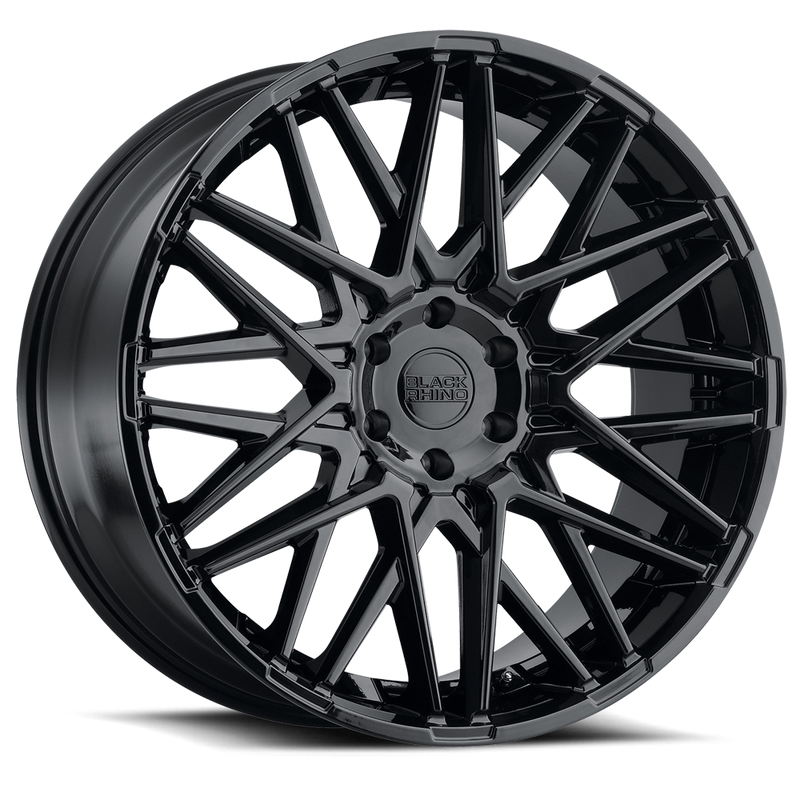 Black Rhino - MOROCCO - Black - Gloss Black - 20" x 9", 15 Offset, 6x139.7 (Bolt Pattern), 112.1mm HUB