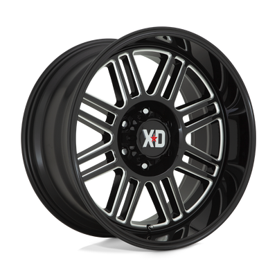 XD Series - XD850 CAGE - Black - GLOSS BLACK MILLED - 20" x 10", -18 Offset, 5x127 (Bolt Pattern), 71.5mm HUB