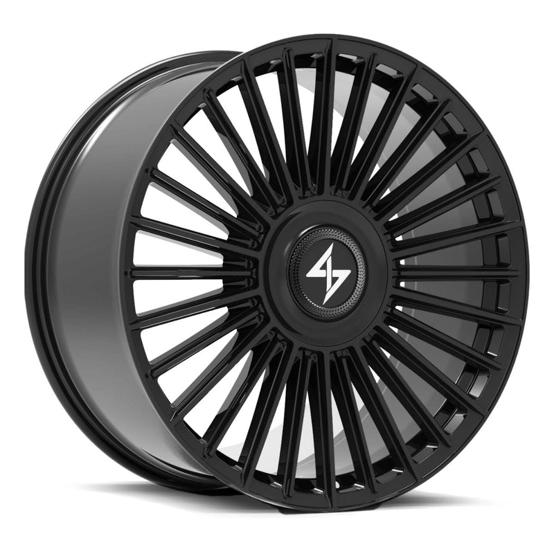 Sentali - Spectre - Black - Gloss Black - 22" x 9", 25 Offset, 5x112/115 (Bolt pattern), 71.6mm HUB