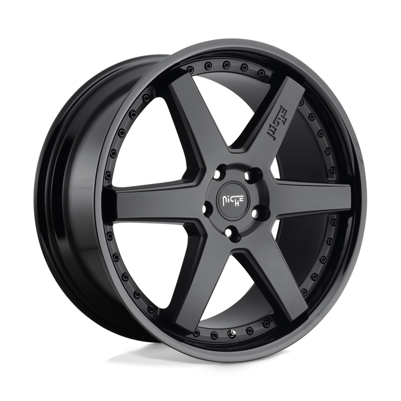 Niche - M192 ALTAIR - Black - Gloss Black Matte Black - 24" x 10", 30 Offset, 6x135 (Bolt Pattern), 87.1mm HUB