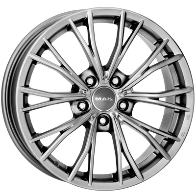 Mak Wheels - MARK - Silver - M-TITAN - 18" x 9", 28 Offset, 5x120 (Bolt Pattern), 72.6mm HUB