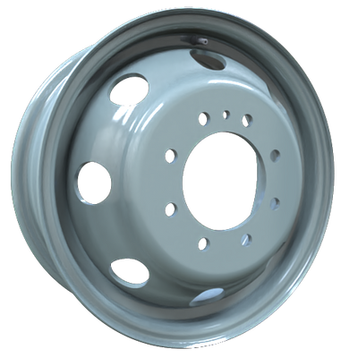 Envy Wheels - Dually Steel Wheel - Grey - GREY - 16" x 6", 130 Offset, 8x165.1 (Bolt Pattern), 124.1mm HUB