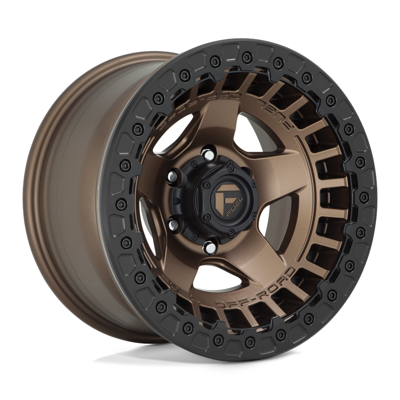 Fuel - D119 WARP BEADLOCK - Bronze - MATTE BRONZE - 17" x 9", -15 Offset, 5x127 (Bolt Pattern), 71.5mm HUB