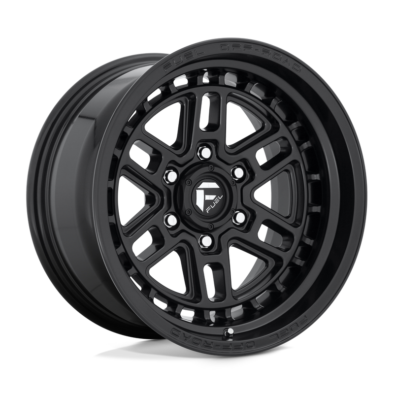 Fuel - D667 NITRO - Black - MATTE BLACK - 17" x 9", -12 Offset, 6x139.7 (Bolt Pattern), 106.1mm HUB
