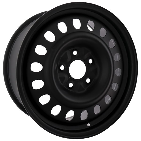 Envy Wheels - NX4 STEEL WHEEL - Black - FLAT BLACK - 18" x 7.5", 50 Offset, 5x112 (Bolt Pattern), 57.1mm HUB