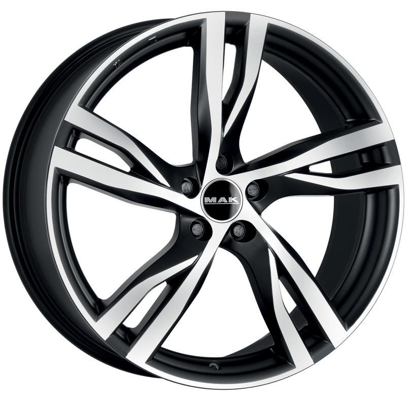 Mak Wheels - STOCKHOLM - Black - ICE BLACK - 18" x 8", 45 Offset, 5x108 (Bolt Pattern), 63.4mm HUB