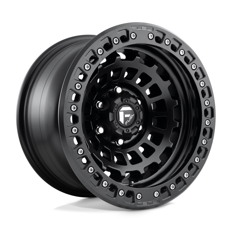 Fuel - D101 ZEPHYR BEADLOCK - Black - MATTE BLACK - 17" x 9", -15 Offset, 6x139.7 (Bolt Pattern), 106.1mm HUB
