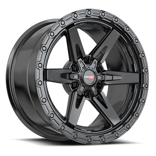 Vortek Offroad - VRT-602 ARGON - Black - Satin Black - 17" x 9", 12 Offset, 6x135/139.7 (Bolt pattern), 106.1mm HUB