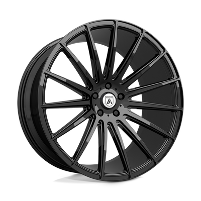 Asanti Black - ABL-14 POLARIS - Black - GLOSS BLACK - 20" x 8.5", 38 Offset, 5x114.3 (Bolt Pattern), 72.6mm HUB