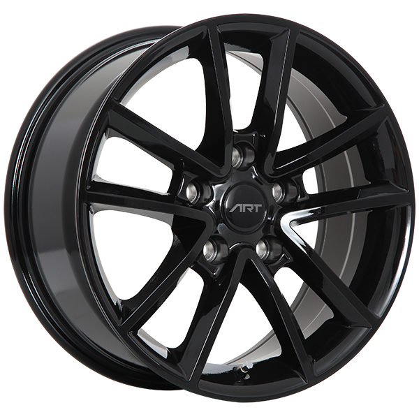 ART - Replica 48 - Black - Gloss Black - 17" x 7.5", 35 Offset, 5x127 (Bolt Pattern), 71.5mm HUB